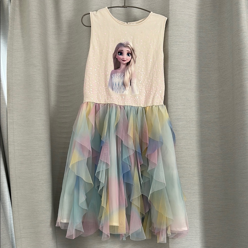 H&M / Disney Elsa Dress with Layered Pastel Tulle